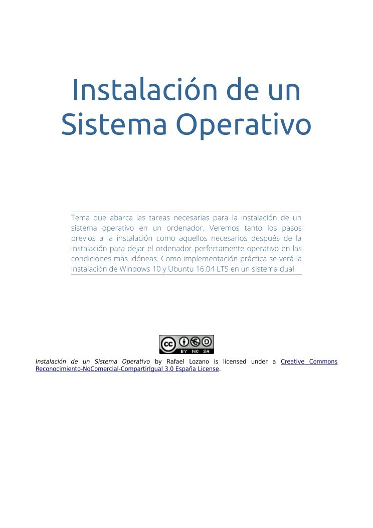 Imágen de pdf Instalación de un Sistema Operativo